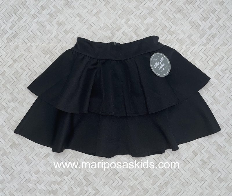 Falda MON PETIT BONBON Negra Neo