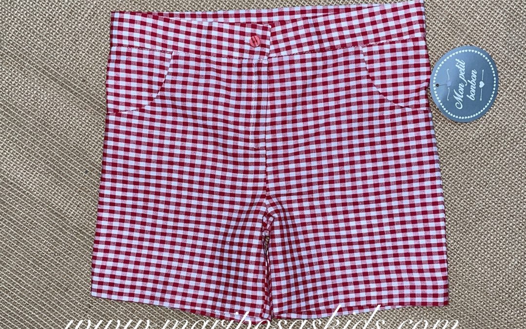 Pantalón Corto MON PETIT Niño Rojo