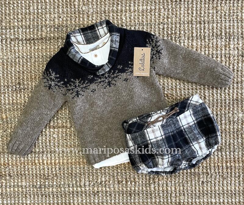 LOLITTOS Conjunto AZABACHE Niño Bombacho