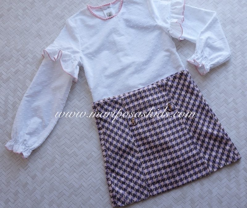 Conjunto PELUCHE Blusa y Falda LOLITTOS