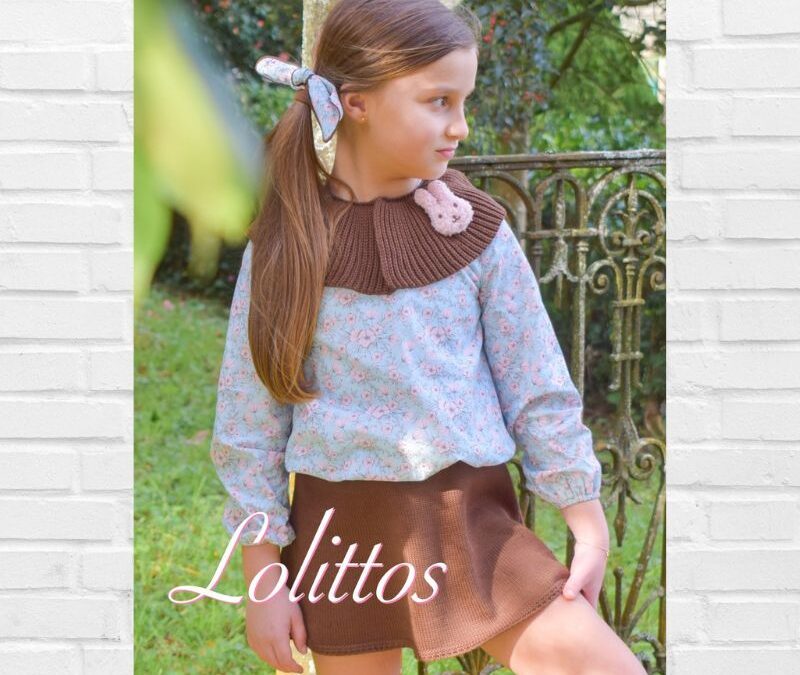 LOLITTOS Conjunto PASTELITO Blusa y Falda Punto