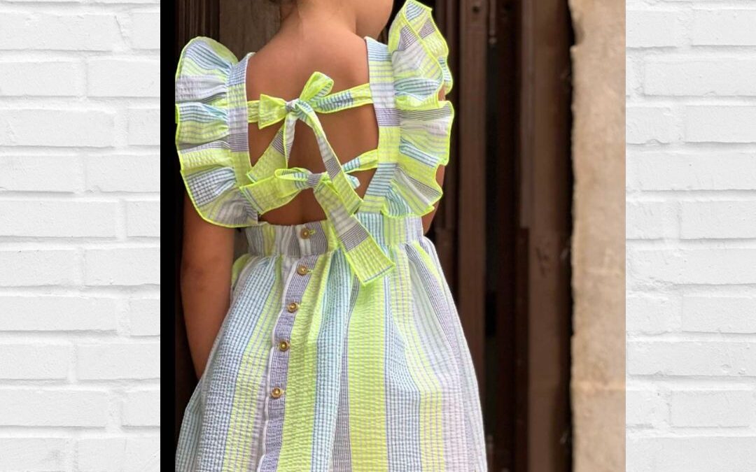 Vestido LAPEPPA Rayas Flúor
