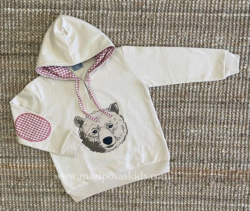 Sudadera Oso MON PETIT BONBON Niño