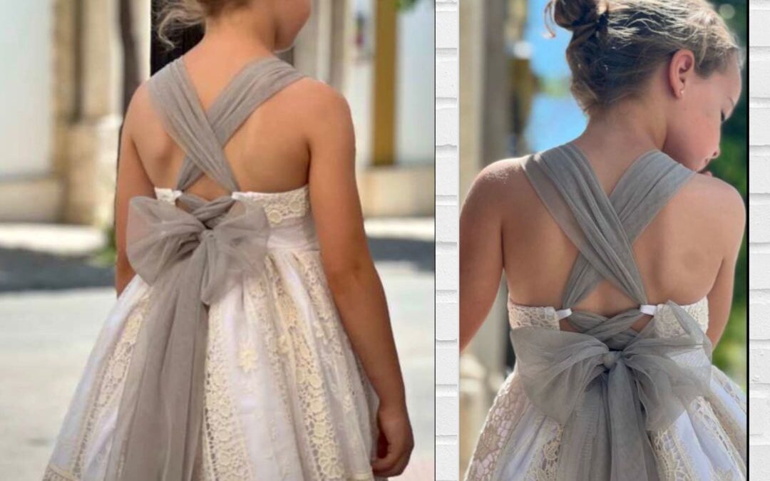 Vestido LAPEPPA Bordado Tul Cruzado